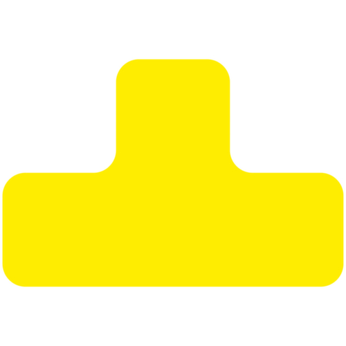 EICHNER Symbole à coller, forme en T, jaune  L