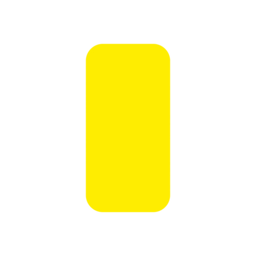 EICHNER Symbole à coller, rectangle, jaune  L
