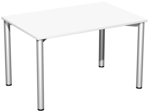 Gera Table de conférence Basis, largeur x profondeur 1200 x 800 mm, panneau blanc  L