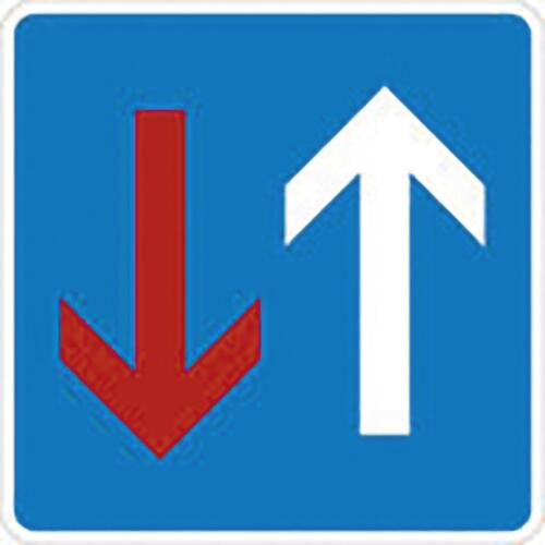 Panneau de signalisation SafetyMarking® Priorité à la circulation en sens inverse selon le StVO  L