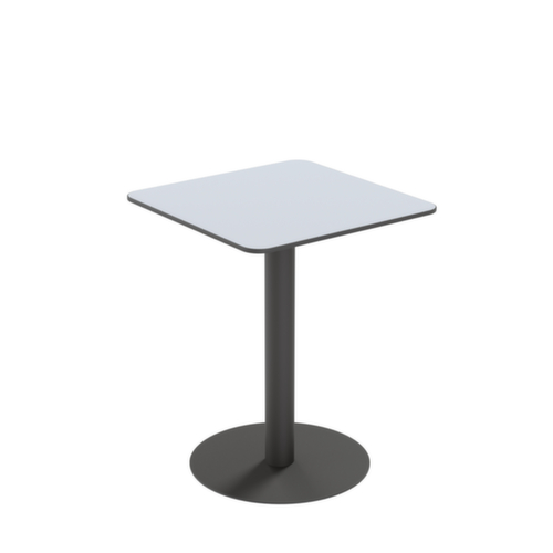 Paperflow Table d'extérieur résistante aux intempéries Cross, largeur x profondeur 600 x 600 mm, panneau gris  L