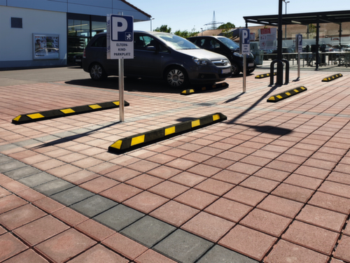 Moravia Délimitation de parkings Park-AID®, largeur 1800 mm, brun rouge/blanc  L