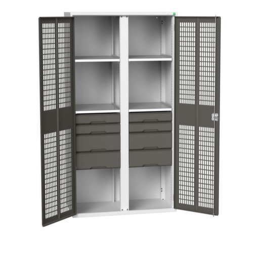 bott armoire à portes battantes verso avec fentes d’aération, largeur 1050 mm  L
