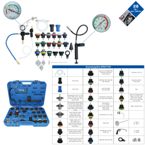 Brilliant Tools Kit de diagnostic du système de refroidissement Master  L