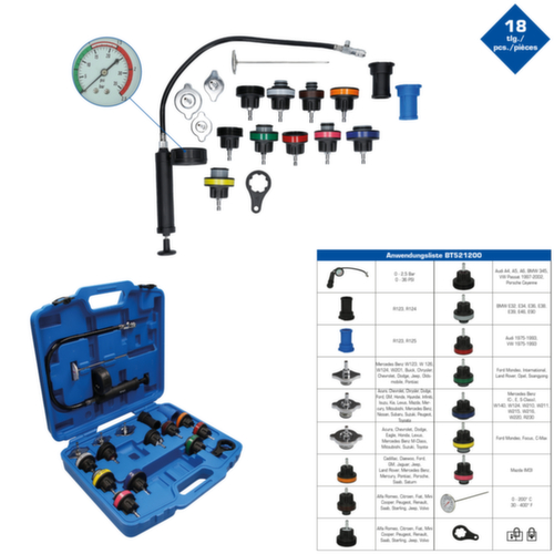 Brilliant Tools Kit de diagnostic du système de refroidissement  L