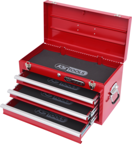 KS Tools Coffre à outils avec 3 tiroirs-rouge  L