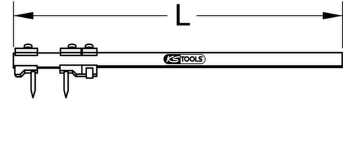 KS Tools Compas de précision  L