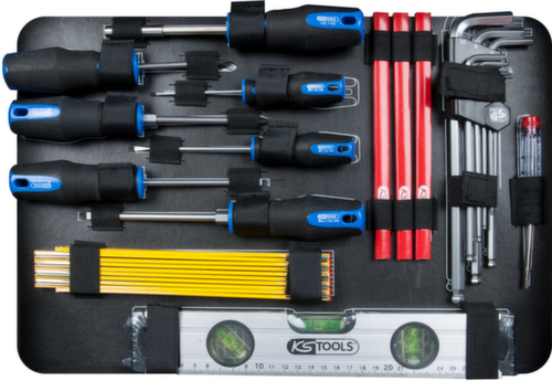 KS Tools Mallette d'outils de plomberie 1/4"+1/2"  L