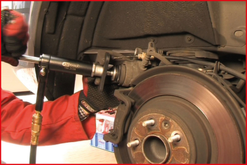 KS Tools Jeu d'outils universel de remise à zéro des pistons de frein avec broche à air comprimé  L