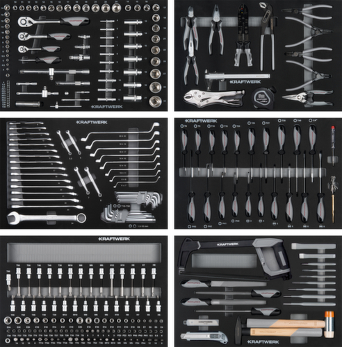 Composition d'outils EVA 301 pcs.  L