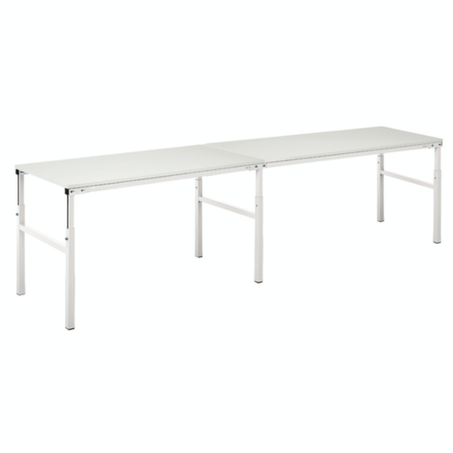 Treston Table de rallonge, largeur x profondeur 1800 x 900 mm, plaque gris clair  L