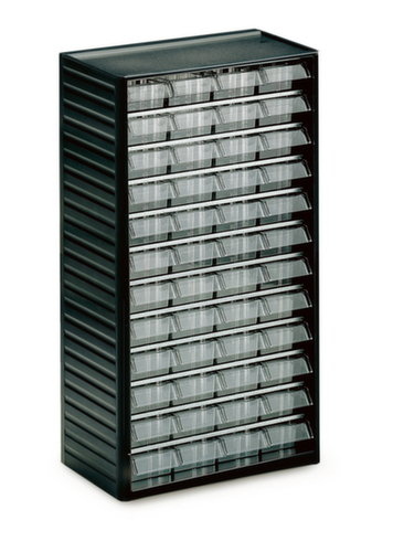 Treston bloc à tiroirs transparents, 48 tiroir(s), gris anthracite/transparent  L
