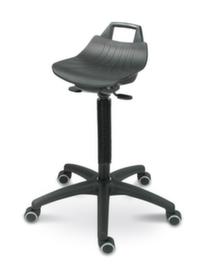 Siège assis-debout à hauteur réglable, hauteur d’assise 520 - 710 mm, piètement noir