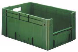 Bac gerbable norme Europe avec poignée, vert, capacité 50 l