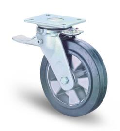 BS-ROLLEN Roue en caoutchouc plein élastique pour fortes charges force max. 450 kg