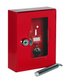Format Tresorbau Boîte à clés d'urgence avec clapet, RAL3002 rouge carmin