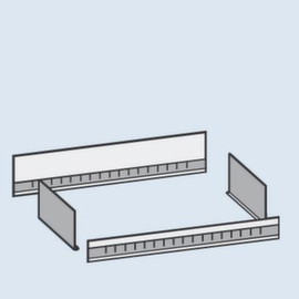 hofe Casier vrac pour rayonnage sans boulons