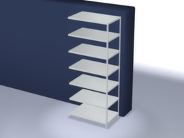 hofe rayonnage à boulonner extensible charge max. par tablette 350 kg