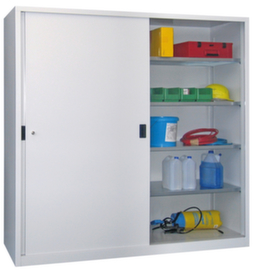 PAVOY Armoire à portes coulissantes Basis gris clair