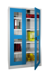PAVOY Armoire à portes vitrées Basis