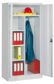 PAVOY Armoire de classement/vestiaire Basis gris clair avec tablettes