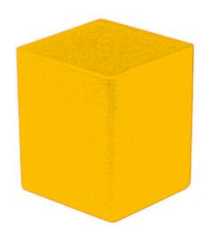 bac de rangement, jaune, longueur x largeur 54 x 54 mm