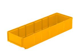 bac compartimentable, grande surface d’inscription, jaune, profondeur 500 mm