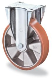BS-ROLLEN Roue en polyuréthane avec jante en aluminium, force 450 kg, polyuréthane bandage