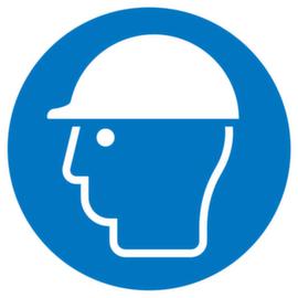 Panneau d'obligation Utiliser une protection de la tête, étiquette