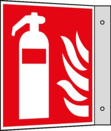 Panneau incendie SafetyMarking® Extincteur, panneau drapeau, à longue postluminescence