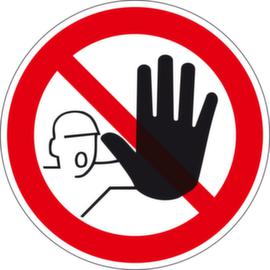 Panneau d'interdiction Accès interdit aux personnes non autorisées, étiquette, Standard