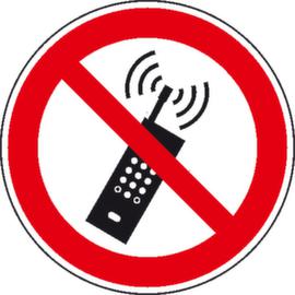 Panneau d'interdiction Téléphone portable interdit, étiquette, Standard