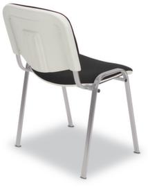 Nowy Styl Chaise polyvalente avec coque de dossier en plastique, assise tissu (100 % polyester), noir