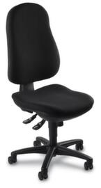 Topstar Siège de bureau pivotant Support SY avec assise ergonomique, noir