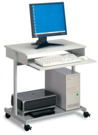 Durable Bureau informatiqueHxlxP 770x750x450 mmavec 2 tablettes et support clavier escamotableen gris clair