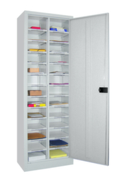 PAVOY Armoire de tri courrier Basis RAL7035