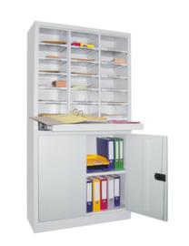 PAVOY Armoire de tri courrier Basis, 18 compartiments