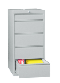 PAVOY Armoire à tiroirs Basis Plus RAL7035, 5 tiroir(s), RAL7035 gris clair/RAL7035 gris clair