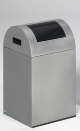 VAR Collecteur de recyclage WSG 40 R avec trappe d'insertion, 43 l, argent, couvercle RAL7021 gris noir