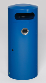 VAR Cendrier poubelle rond KS 70, RAL5010 bleu gentiane