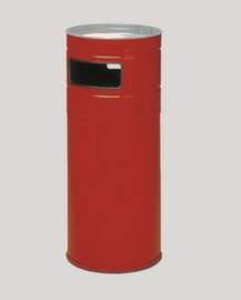 VAR Cendrier poubelle H 100, RAL3000 rouge vif