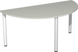 Gera Table de conférence Basis, largeur x profondeur 1600 x 800 mm, panneau gris clair