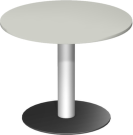 Gera Table de conférence Basis, Ø 900 mm, panneau gris clair