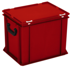Mallette de rangement et de stockage norme européenne, rouge, HxLxl 335x400x300 mm