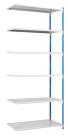 Manorga rayonnages sans vis pour une utilisation des deux côtés, hauteur x largeur x profondeur 2500 x 1230 x 400 mm, 6 tablettes