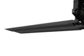 Bauer Rallonge de fourche avec fond fermé, RAL7021 gris noir, pour section de dent hauteur x largeur 40 x 80 mm