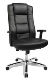 Topstar Fauteuil pivotant Chairman 10, revêtement cuir, noir