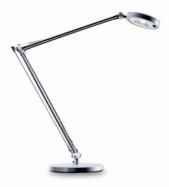 Hansa Lampe de table à DEL 4 You en blanc neutrebras L 800 mmavec pied argenté