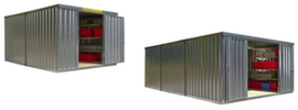 Säbu Combinaison de conteneurs galvanisés FLADAFI® de plusieurs modules