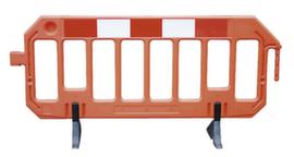 Moravia Barrière légère MORIONmontant H 1000 mmen HDPE orangeavec bandes réfléchissantes